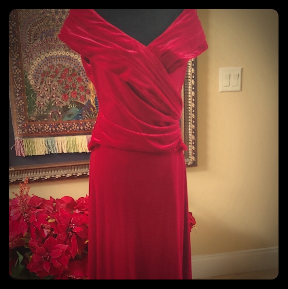 Red Velvet Dress